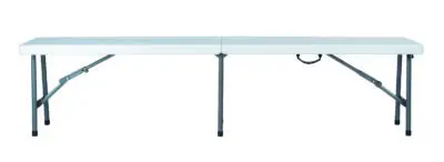 |  Ławka cateringowa składana biała 180x30cm | krzeslaonline.pl
