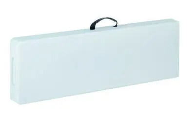 |  Ławka cateringowa składana biała 180x30cm | krzeslaonline.pl