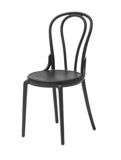 |  Krzesło kuchenne klasyczne rustykalne Vintage – czarne | krzeslaonline.pl