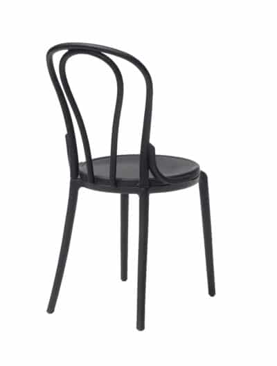 |  Krzesło kuchenne klasyczne rustykalne Vintage – czarne | krzeslaonline.pl