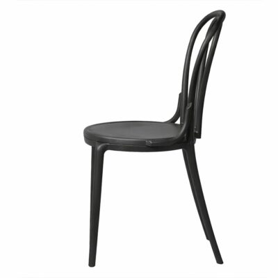 |  Krzesło kuchenne klasyczne rustykalne Vintage – czarne | krzeslaonline.pl