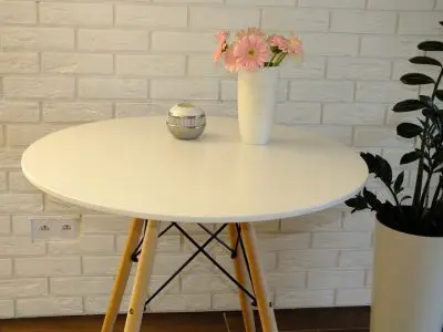 |  Stół stolik skandynawski Modena szara Dsw Fi80cm | krzeslaonline.pl