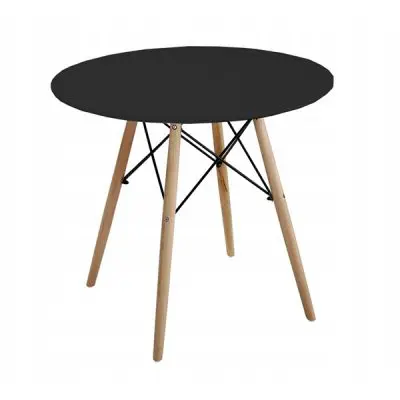 |  Stół stolik skandynawski Modena czarna Dsw Fi60cm | krzeslaonline.pl
