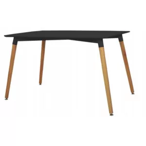 Stół stolik skandynawski Modena czarna Dsw 120x80cm PROSTOKĄT