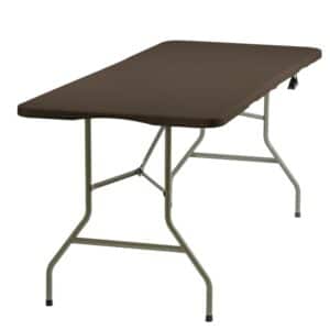 Stół ogrodowy cateringowy prostokątny walizka 180x74cm brunatny Eco