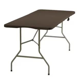 Stół ogrodowy prostokątny walizka 180x74cm brunatny eco