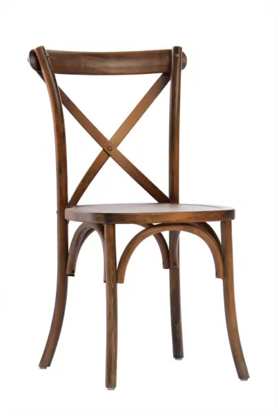 |  Krzesło rustykalne Boho drewniane – naturalny ciemny | krzeslaonline.pl