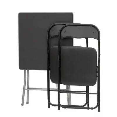 |  Zestaw kawiarniany czarny 60x60cm – stolik kawiarniany + 2 krzesła | krzeslaonline.pl