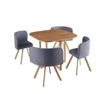 |  Zestaw kawiarniany do restauracji HoReCa – stolik 90x90cm + 4 krzesła tapicerowane | krzeslaonline.pl