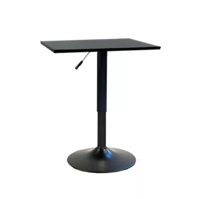 |  Stół kawiarniany regulowany barowy czarny 70x70cm | krzeslaonline.pl