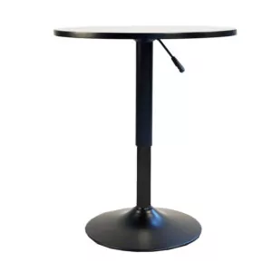 Stół kawiarniany regulowany barowy czarny Fi70cm