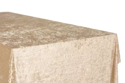 |  Obrus prostokątny aksamitny 280x160cm Velvet beżowy | krzeslaonline.pl