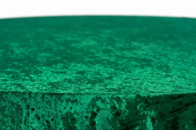 |  Obrus okrągły aksamitny Fi340cm Velvet zielony | krzeslaonline.pl