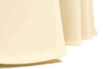 |  Obrus beżowy plamoodporny, na stół okrągły Fi 320 | krzeslaonline.pl