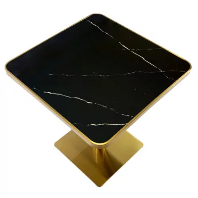 |  Stolik kawiarniany barowy ARP608 – kwadratowy, 70x70cm czarny | krzeslaonline.pl