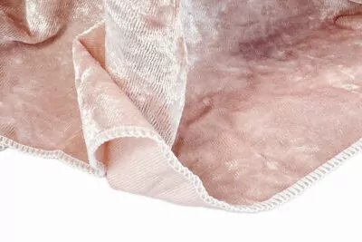 |  Obrus okrągły aksamitny welurowy Fi340cm Velvet różowy | krzeslaonline.pl