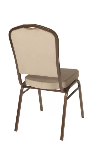 |  Krzesło bankietowe tapicerowane welurowe Velvet 20x20x1,0cm – beżowy | krzeslaonline.pl
