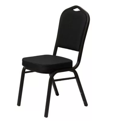 |  Krzesło bankietowe Luxus Dark 25x25x1.2 czarny gładki | krzeslaonline.pl