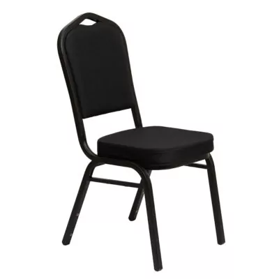 |  Krzesło bankietowe Luxus Dark 25x25x1.2 czarny gładki | krzeslaonline.pl