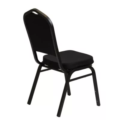 |  Krzesło bankietowe Luxus Dark 25x25x1.2 czarny gładki | krzeslaonline.pl