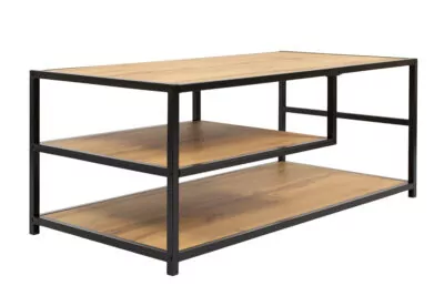 |  Stolik kawowy prostokątny loftowy 3 poziomowy 110x55cm ława do jadalni | krzeslaonline.pl