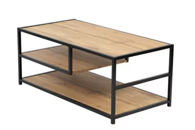 |  Stolik kawowy prostokątny loftowy 3 poziomowy 110x55cm ława do jadalni | krzeslaonline.pl
