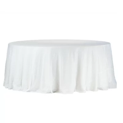 |  Obrus cekinowy biały Fi340cm | krzeslaonline.pl