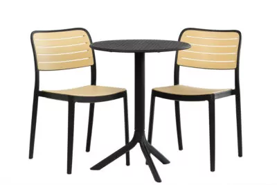 |  Zestaw mebli ogrodowych – stolik Fi60cm + 2 krzesła ogrodowe | krzeslaonline.pl