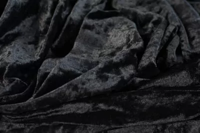 |  Obrus okrągły aksamitny welurowy Fi340cm Velvet czarny | krzeslaonline.pl