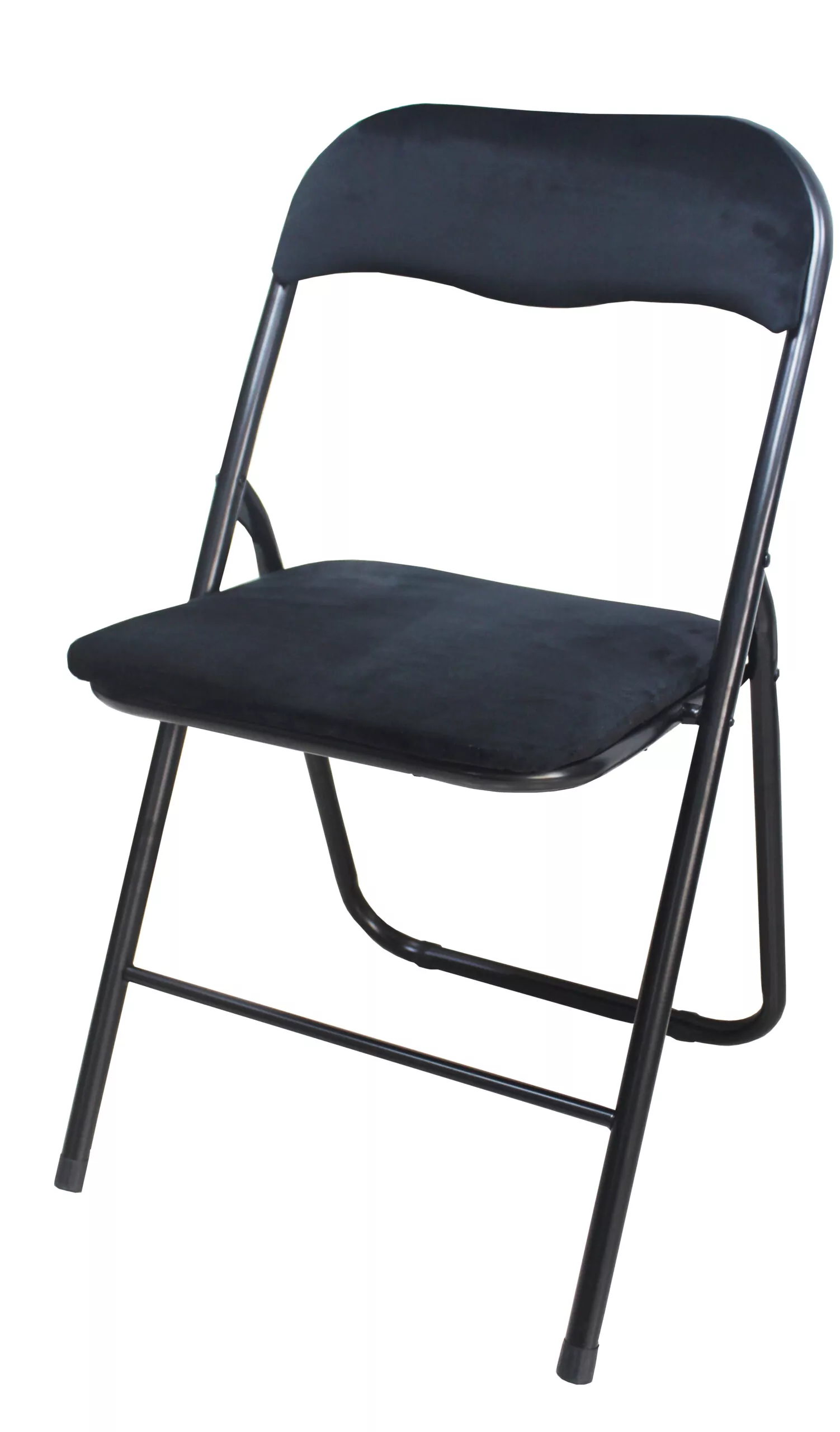 Krzesło składane biurowe ogrodowe welurowe czarne | krzeslaonline.pl | Krzesło składane biurowe ogrodowe welurowe czarne | krzeslaonline.pl