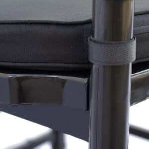 Poduszka materiałowa 40x40cm do krzesła Chiavari - czarna