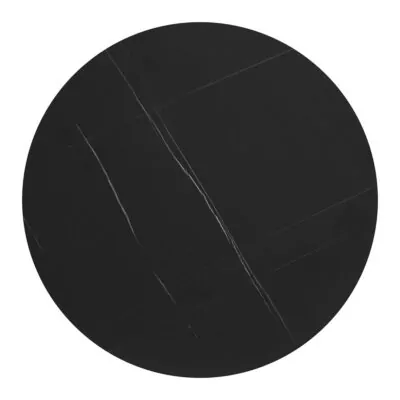 |  Stolik kawiarniany kawowy restauracyjny czarny Fi70cm masa marmurowa | krzeslaonline.pl