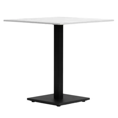 |  Stolik kawiarniany kawowy ogrodowy biały 70x70cm masa marmurowa | krzeslaonline.pl