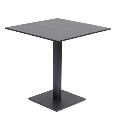 |  Stolik kawiarniany kawowy ogrodowy czarny 70x70cm masa marmurowa | krzeslaonline.pl