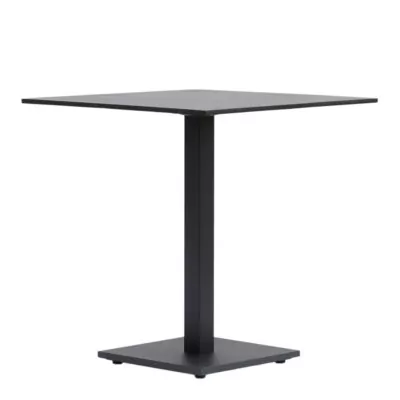 |  Stolik kawiarniany kawowy ogrodowy czarny 70x70cm masa marmurowa | krzeslaonline.pl