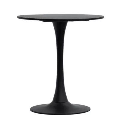 |  Stolik kawiarniany kawowy restauracyjny czarny Fi70cm masa marmurowa | krzeslaonline.pl