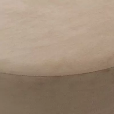 |  Pufa tapicerowana podnóżek welurowy cappuccino Fi55cm | krzeslaonline.pl