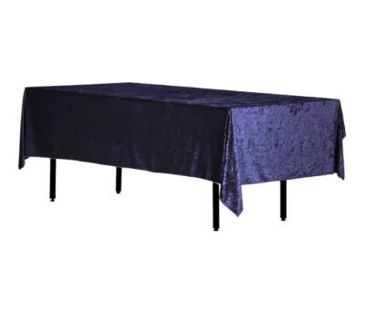 |  Obrus prostokątny aksamitny 280x160cm Velvet granatowy |