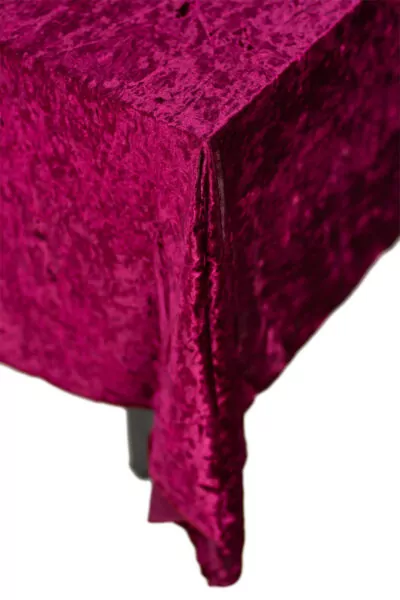 |  Obrus prostokątny aksamitny 280x160cm Velvet bordowy |