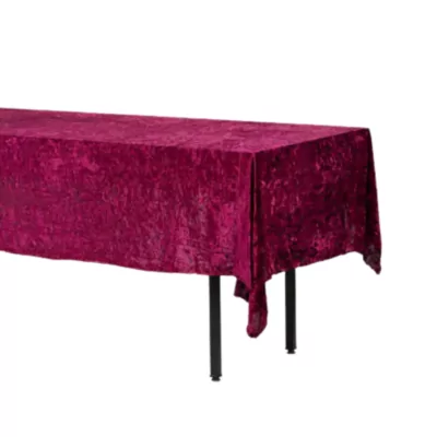 |  Obrus prostokątny aksamitny 280x160cm Velvet bordowy |