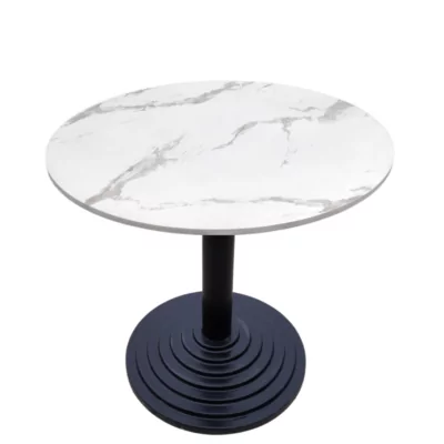 |  Stolik kawiarniany / kawowy / restauracyjny Fi70cm-Biały marmur | krzeslaonline.pl