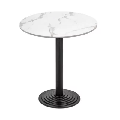 |  Stolik kawiarniany / kawowy / restauracyjny Fi70cm-Biały marmur | krzeslaonline.pl