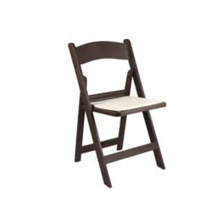 Krzesło weselne amerykańskie składane - imitacja drewna