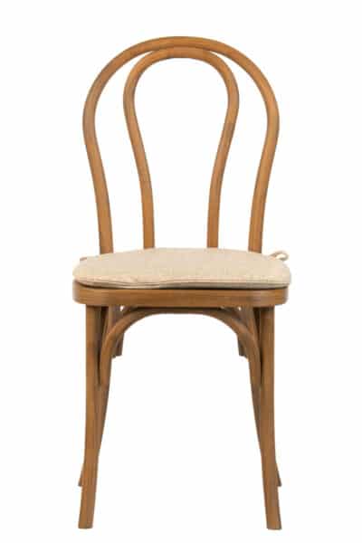 |  Krzesło kuchenne klasyczne rustykalne Vintage – Imitacja drewna + poduszka | krzeslaonline.pl