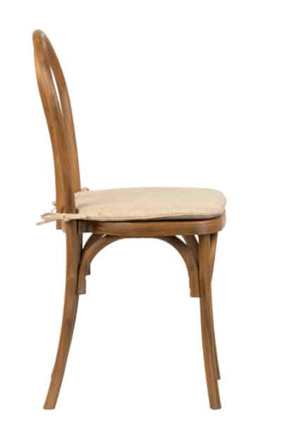 |  Krzesło kuchenne klasyczne rustykalne Vintage – Imitacja drewna + poduszka | krzeslaonline.pl