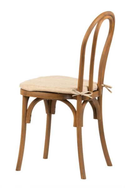 |  Krzesło kuchenne klasyczne rustykalne Vintage – Imitacja drewna + poduszka | krzeslaonline.pl