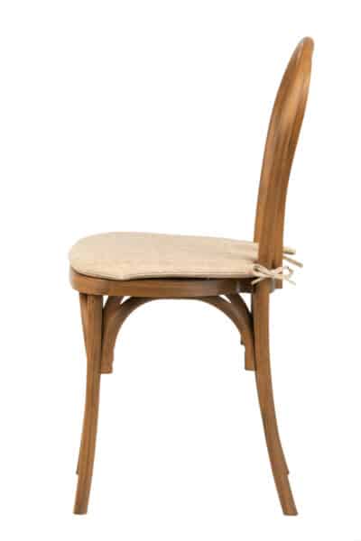 |  Krzesło kuchenne klasyczne rustykalne Vintage – Imitacja drewna + poduszka | krzeslaonline.pl