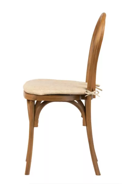 |  Klasyczne Krzesło Rustykalne Vintage do Kuchni – Imitacja drewna + poduszka | krzeslaonline.pl
