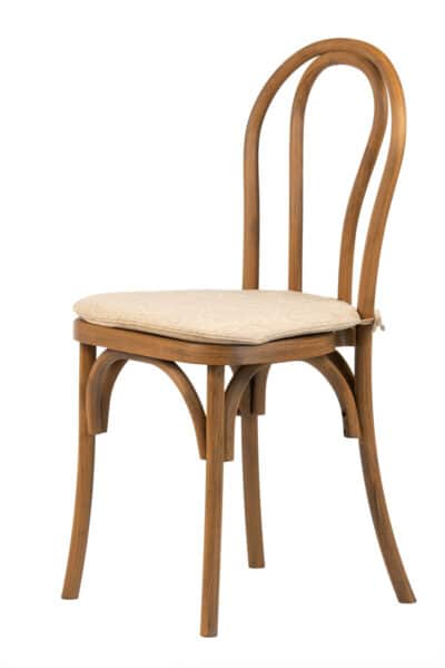 |  Krzesło kuchenne klasyczne rustykalne Vintage – Imitacja drewna + poduszka | krzeslaonline.pl