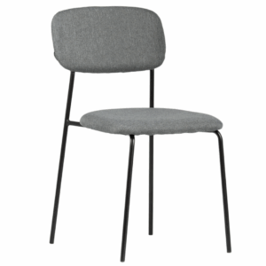 Krzesło tapicerowane w stylu skandynawskim Uno - kolor ciemnoszary